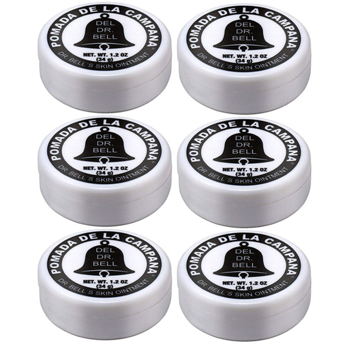 6 Pc Pomada De La Campana Dr. Bells Skin Pomade Ointment Skincare Cream 1.2oz