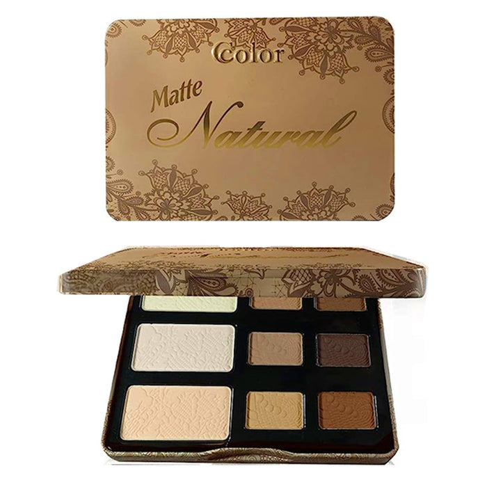 2 Pk Eyeshadow Palette 9 Color Soft Natural Neutral Shades Matte Makeup Cosmetic