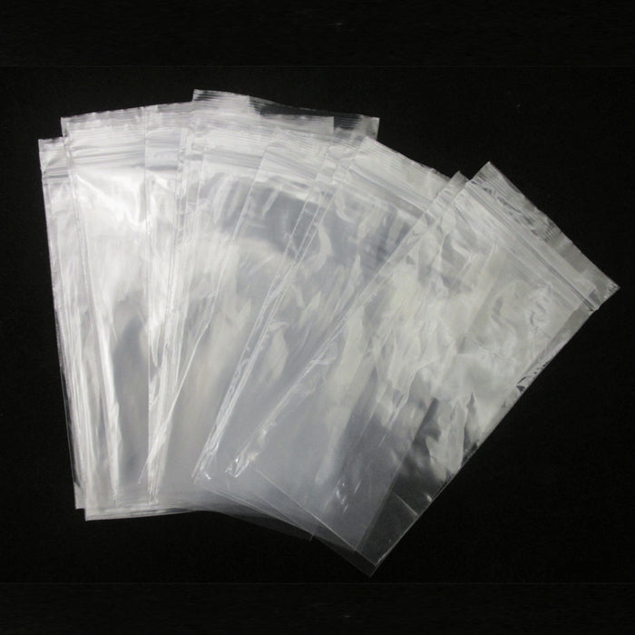 50 Pc Bag Plastic Clear Assorted Size Reclosable Poly Reusable Baggies