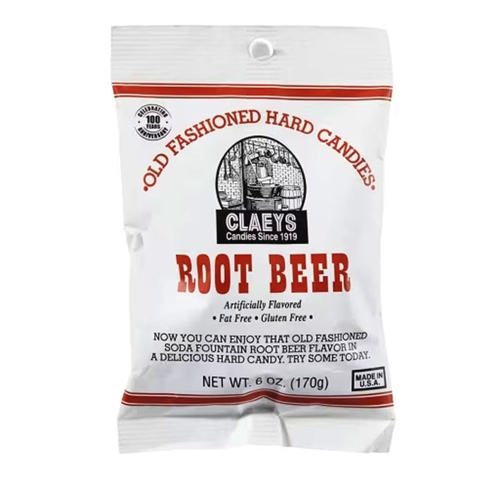 2 Bags Claeys Root Beer Sanded Candy Drops Hard Candies Natural Gluten Free 6oz