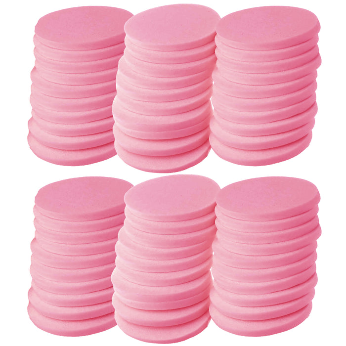 60 Facial Sponge Round Foam Pads Beauty Make Up Cosmetic Applicator Blender Puff