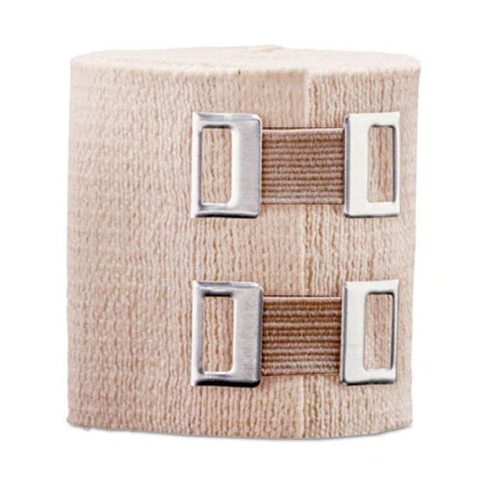 6 Pc First Aid Elastic Bandage Wrap With Metal Clips Ankle Wrist Foot Sports 2"