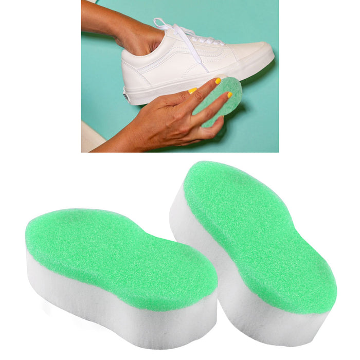 4 Pack Shoe Cleaner Shine Sponge Polish Brush Boots Cleaner Polishing Sponges