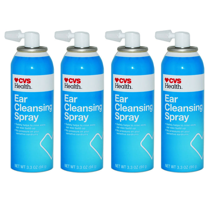 4 X Ear Rinse Cleansing Spray Earwax Wax Removal Solution Gentle Cleaning Wash