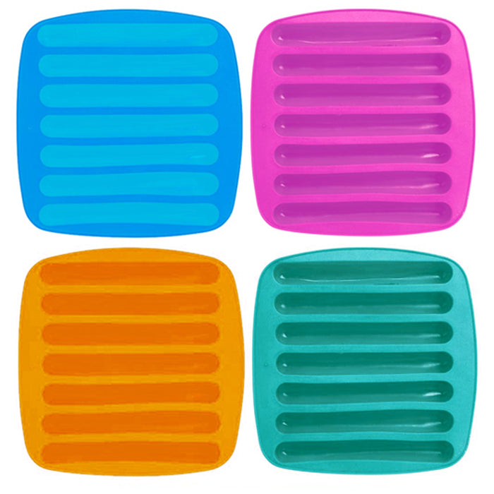 2 Ice Maker Stick Tray Water Drink Sport Bottle Tube Silicone Chocolate Mold New
