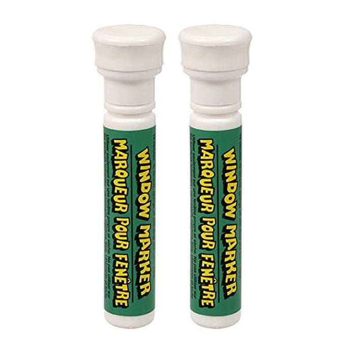 2 Pc White Window Markers Paint Pens Glass Erasable Washable Wedding Celebration