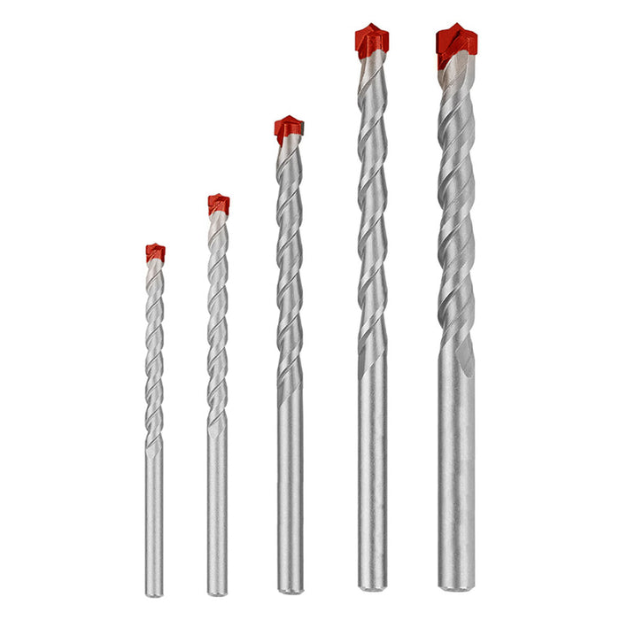 10 Pc Assorted Masonry Drill Bit Set 5/32" 3/16" 1/4" 5/16" 3/8" Heat Treated