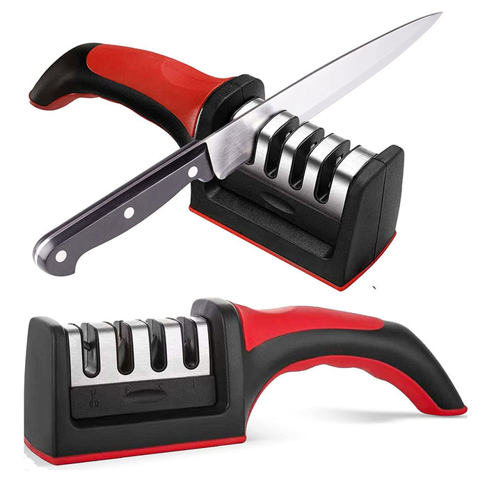 1 Knife Sharpener Professional Ceramic Diamond Kitchen Sharpening System 3 Stage