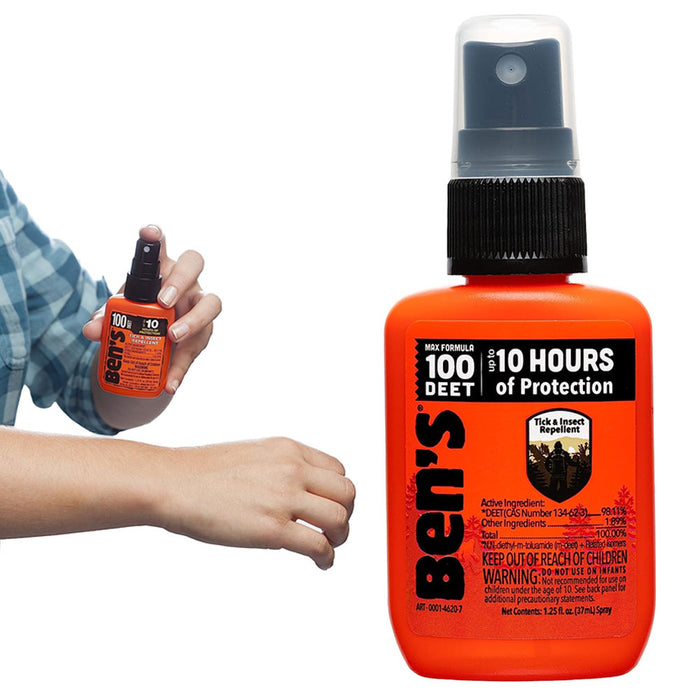 2 Pc Maximum Strength Ben's 100 Tick Insect Repellent Pump Spray Mosquito 1.25oz