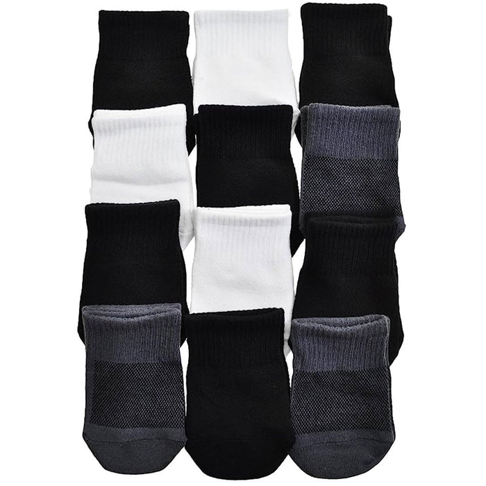 12 Pairs Toe Topper Half Socks Mules Clogs Invisible Cotton Assorted One Size