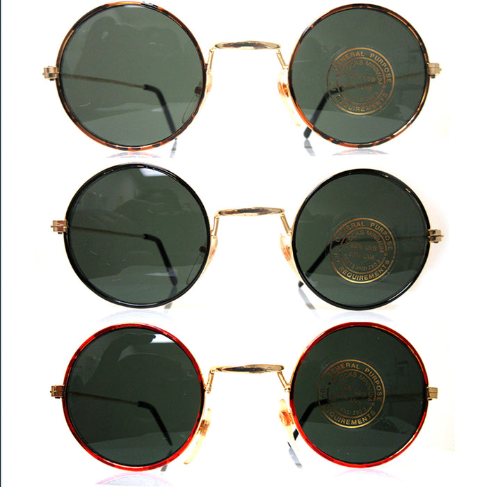 2 Pair John Lennon Kids Toddler Sunglasses Hippie Classic Style Frame Boys Girls