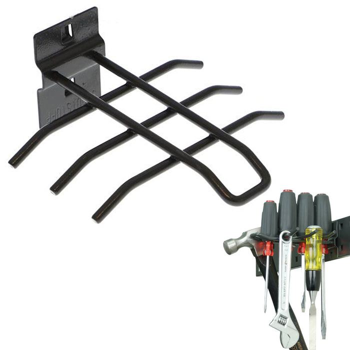 1 Universal Tool Rack Mount Bar Holder Workshop Organizer Hammer Wrench Storage