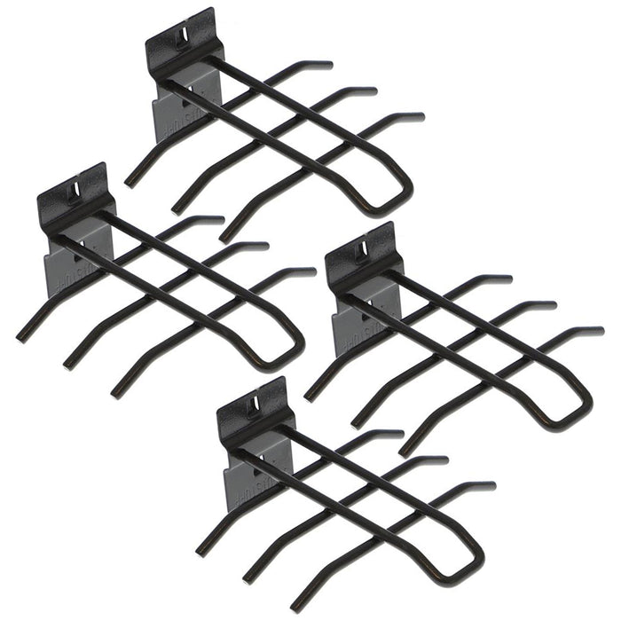 4 Pc Steel Tool Rack Wall Mount Bar Shelf Holder Hang Workshop Organizer Storage