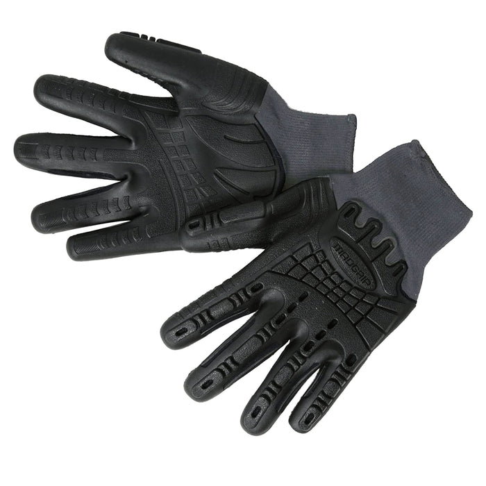 2 Pairs Impact Resistant Work Gloves Coated Vibration Protection Safety Grip XXL