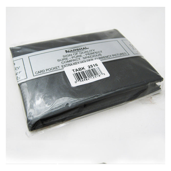 1 RFID Genuine Leather Trifold Badge Holder Wallet Black Police Badge Holder NEW