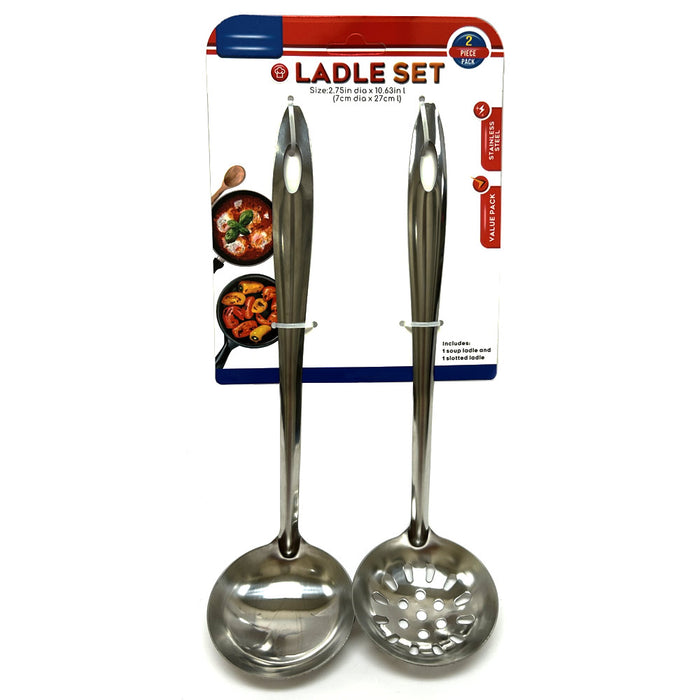 4pc Stainless Steel Serving Ladle Spoon Cooking Utensil Kitchen Tool Soup Strain
