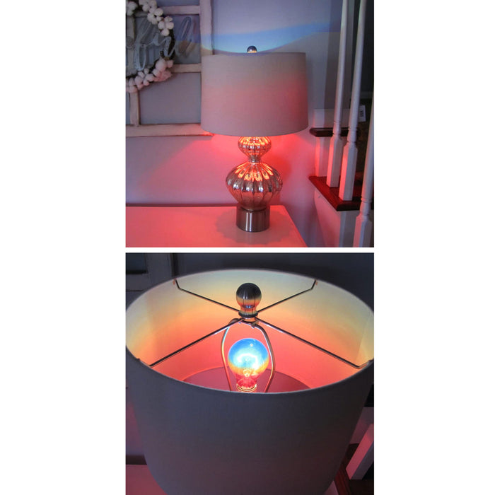 2 Pc Rainbow Party Light Bulbs 40w 120v Ambient Color Lighting Lamp Decorative