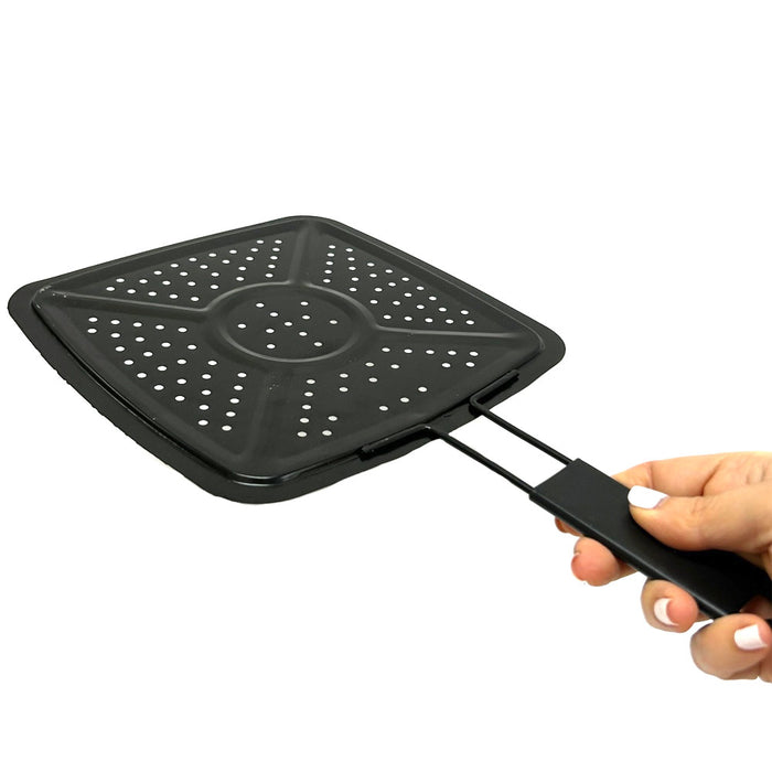 Kitchen Simmer Ring Heat Diffuser Flame Guard Simmering Plate Black Slow Cooking