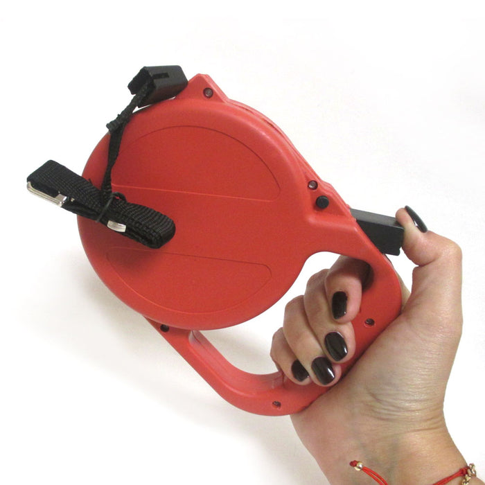 25FT Retractable Dog Leash Auto Extendable Pet Lead One Button Lock Up to 45lbs