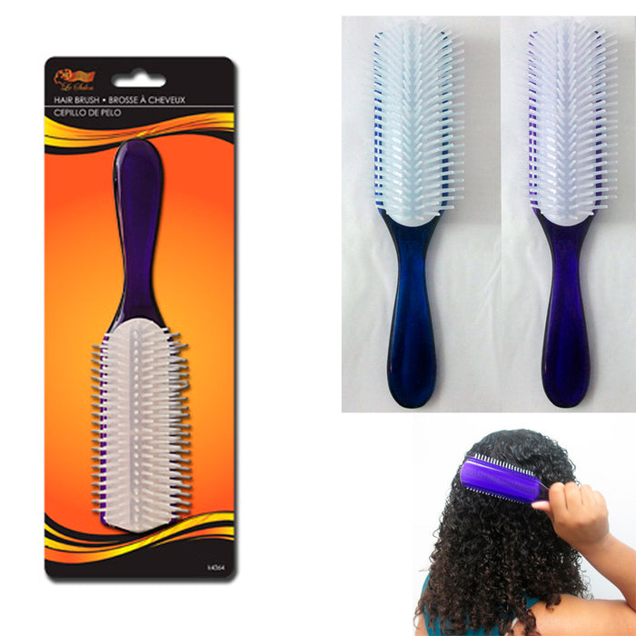 New Large Styling Brush 8 Row Heavy Weight Hair Care Detangler Comb Salon Barber