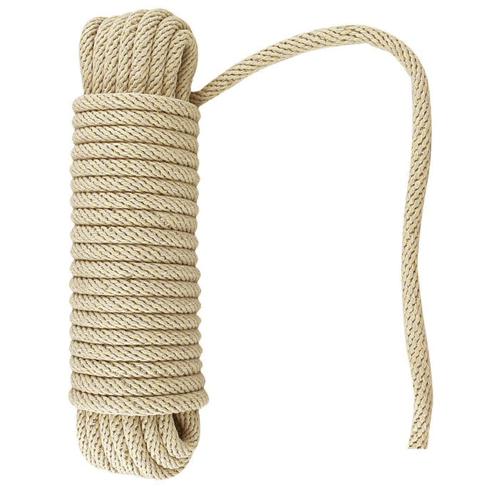 1 Pc 3/8" X 50' Cotton Rope Flagpole Heavy Duty Load Flag Line Boat Dock Twisted