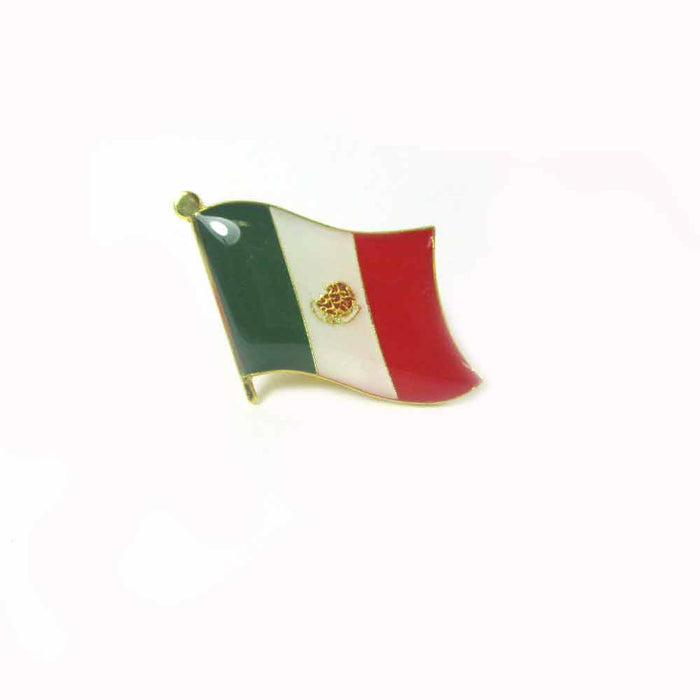 3 Pc Mexico Flag Lapel Pin Support Patriotic Enamel Badge Hat Tie Mexican Flag