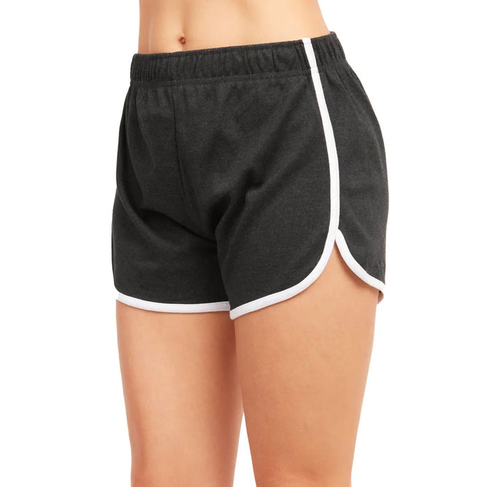 3 Women's Cotton Sport Booty Shorts Dolphin Yoga Dance Lounge Hot Pants Grey M