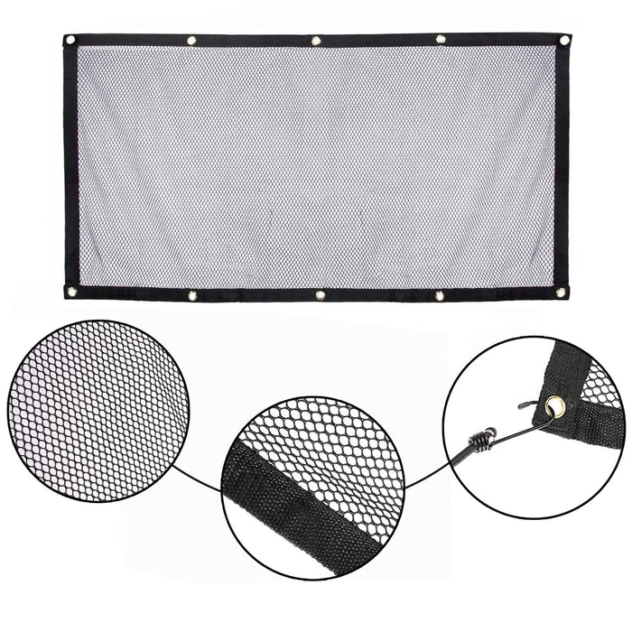 2 Pc Car Dog Pet Barrier Guard Back Seat Safety Protector Mesh Net For SUV Truck