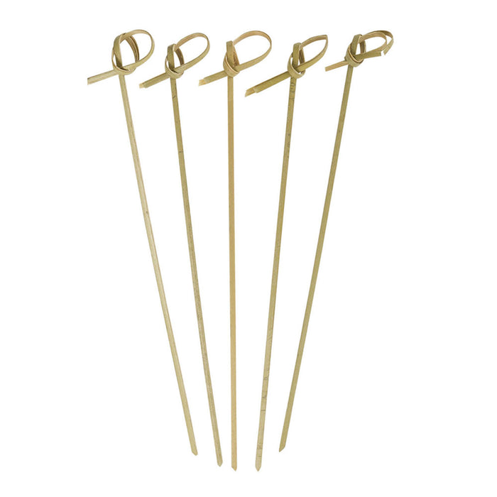 1000 Ct Bamboo Knot Picks Sandwich Cocktail Appetizer Stick Skewer Kebab 7" Long