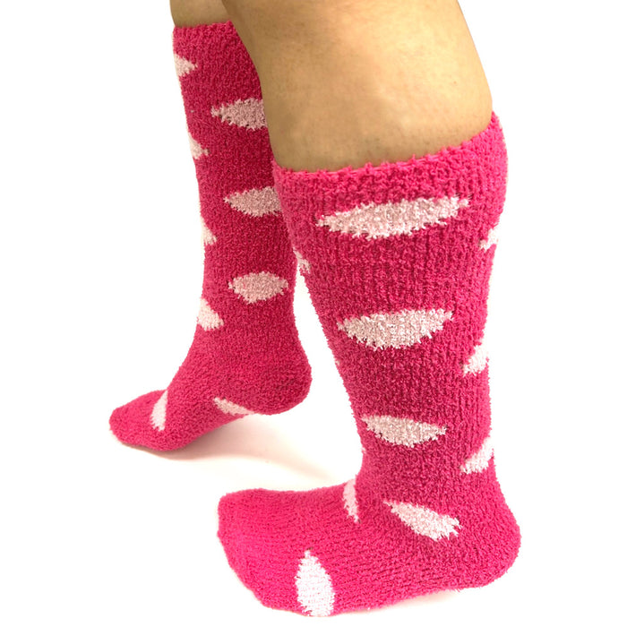 6 Pair Womens Fuzzy Slipper Socks Soft Microfiber Fluffy Cozy Winter Warm 9-11