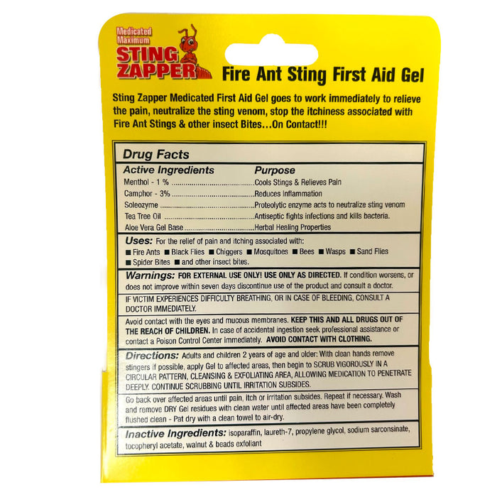 1 Extra Strength Anti Itch Relief Gel Ant Bite Insect Bites Treatment First Aid
