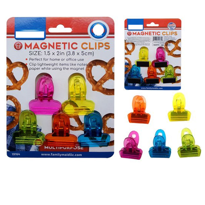 20 Pc Bag Clips Magnetic Food Storage Clamps Chip Seal Snack Multi Purpose Craft