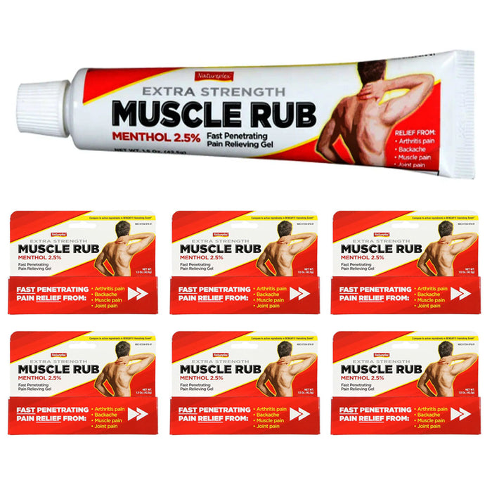 6 X Muscle Rub Topical Pain Relieving Cream Joint Menthol Sprain Analgesic 1.5oz