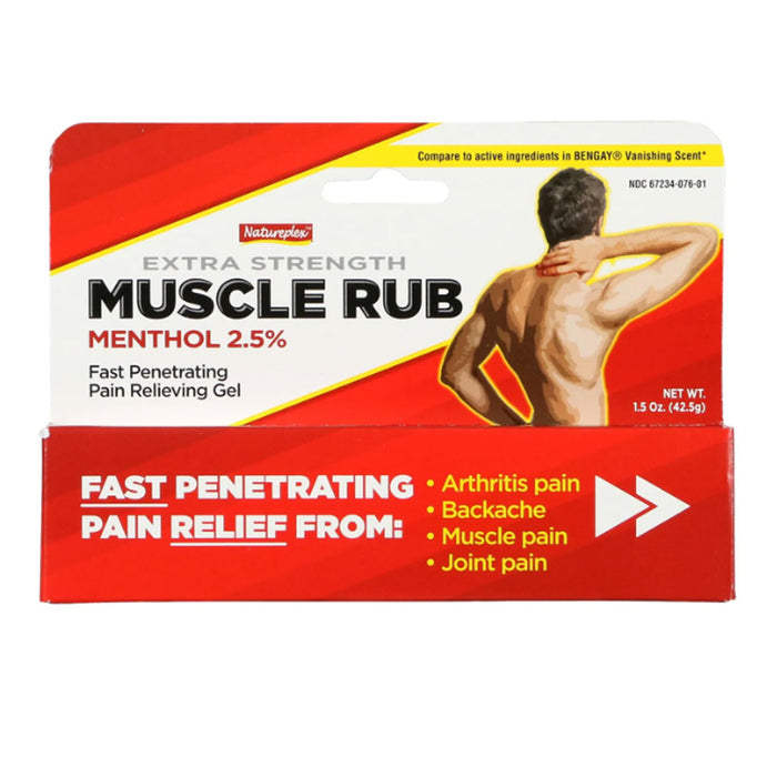 1 Muscle Rub Pain Relief Cream Analgesic Gel Tube 1.5oz Menthol Joint Arthritis