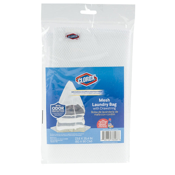 6 Pc Clorox Heavy Duty Large Laundry Bag 35" Mesh Net Wash Clothes Drawstring