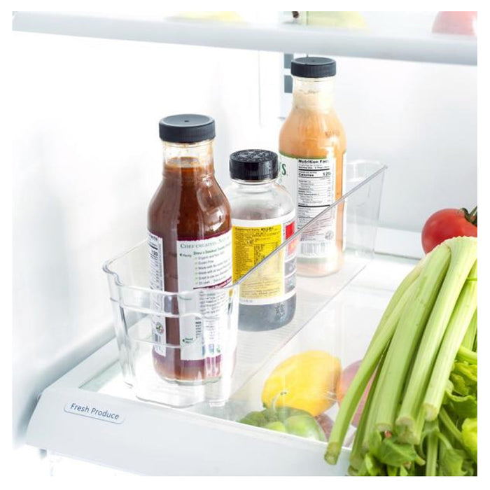 1 Clear Refrigerator Organizer Bin Plastic Fridge Organizer Storage Container