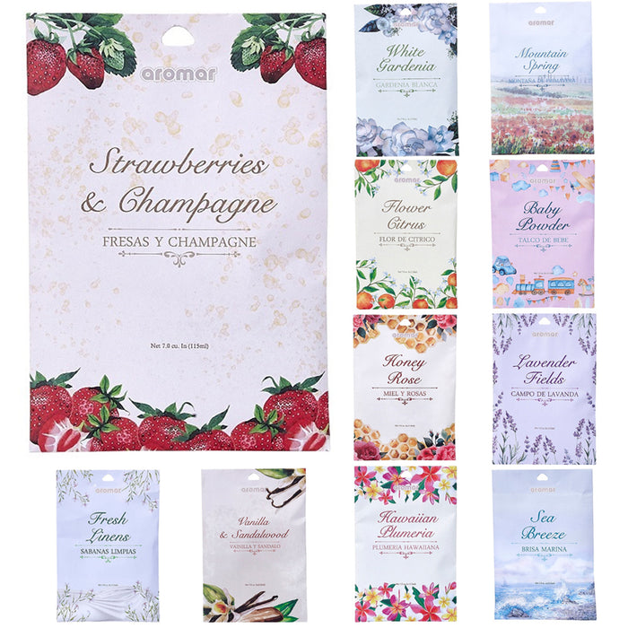 6 Scented Fragrance Sachet Pouch Air Freshener Wardrobe Home Drawer Perfume Bag