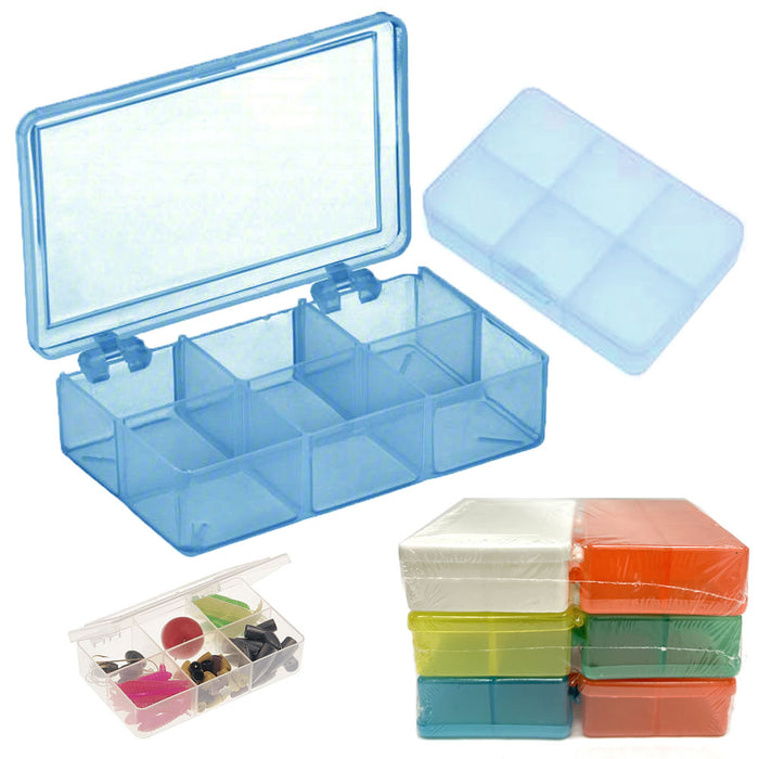 2 Pack Plastic Storage Containers Jewelry Box Bead Button Craft Screws Organizer