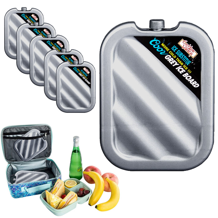 6 Reusable Cooler Ice Pack Food Safe Lunch Box Freeze Cold Therapy Relief Injury