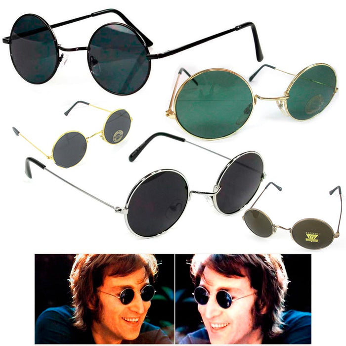 1 Pc John Lennon Sunglasses Round Retro Vintage 60s 70s Hippie Sun Glasses UV100