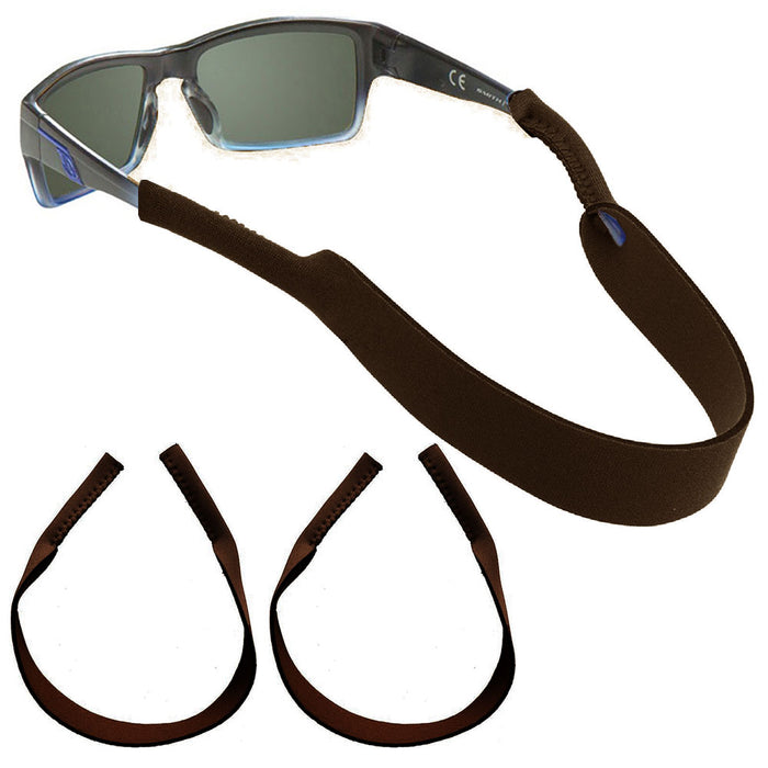 2 Chunky Eyewear Retainer Chums Cotton Thick Lanyard Sunglasses Strap Cord Brown