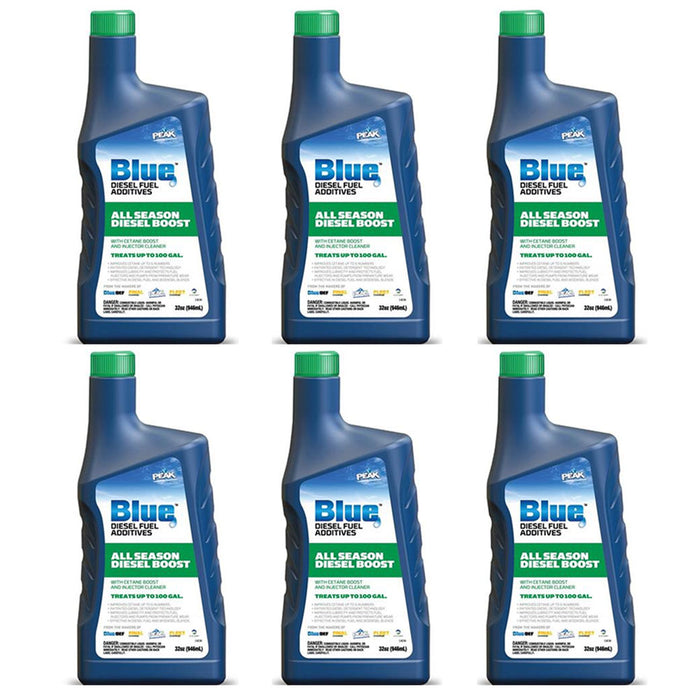 6 Pk Auto Performance Diesel Boost Liquid Fuel Cetane Injector Pump Cleaner 32oz