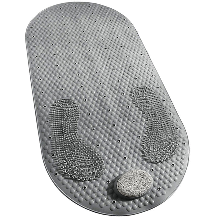 1 Bath Mat Pumice Stone Shower Rug Anti Slip Tub Exfoliate Foot Massage 16"X31"