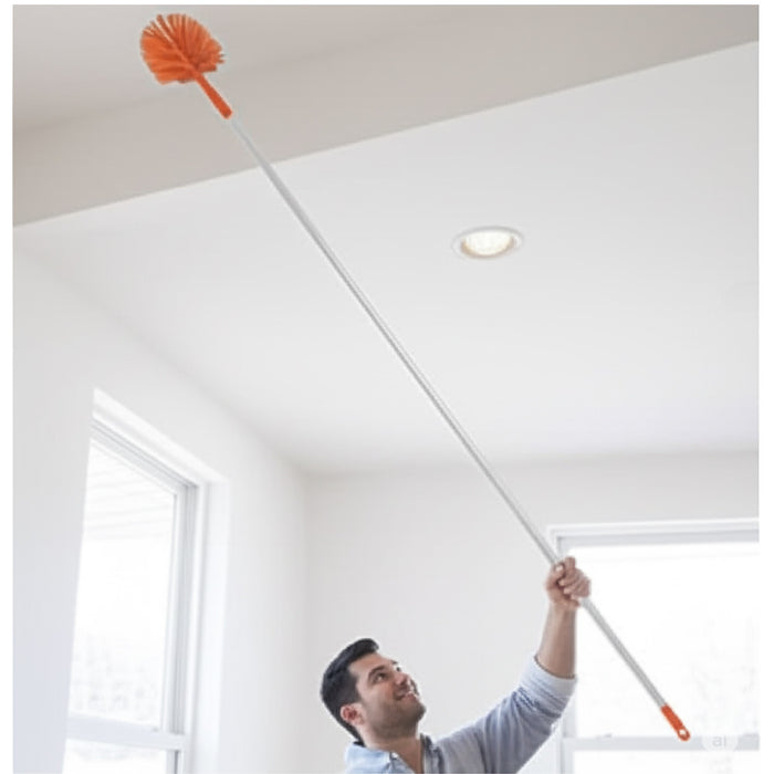 2 Pack Cobweb Corner Dusters Cleaning Telescopic Pole Ceiling Molding Floor Vent