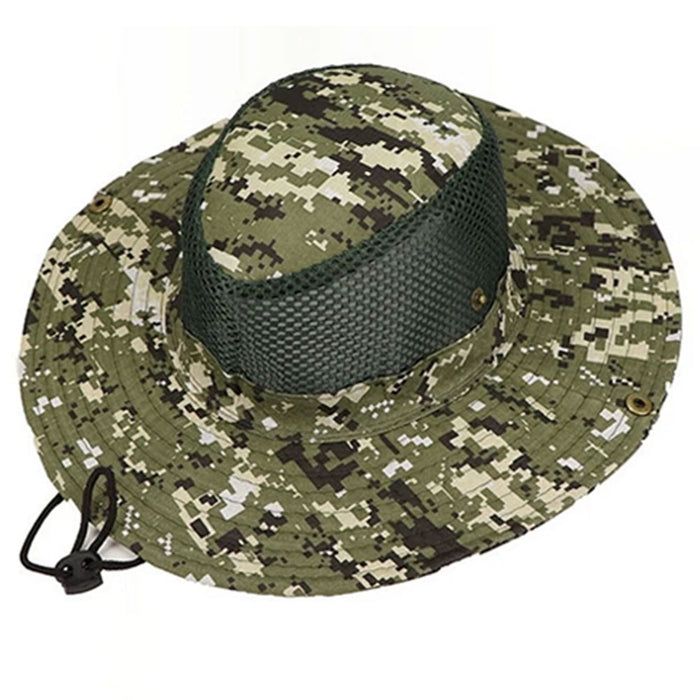 1 Digital Camo Boonie Bucket Hat Outdoor Fishing Hunting Snap Brim Mesh Army Cap