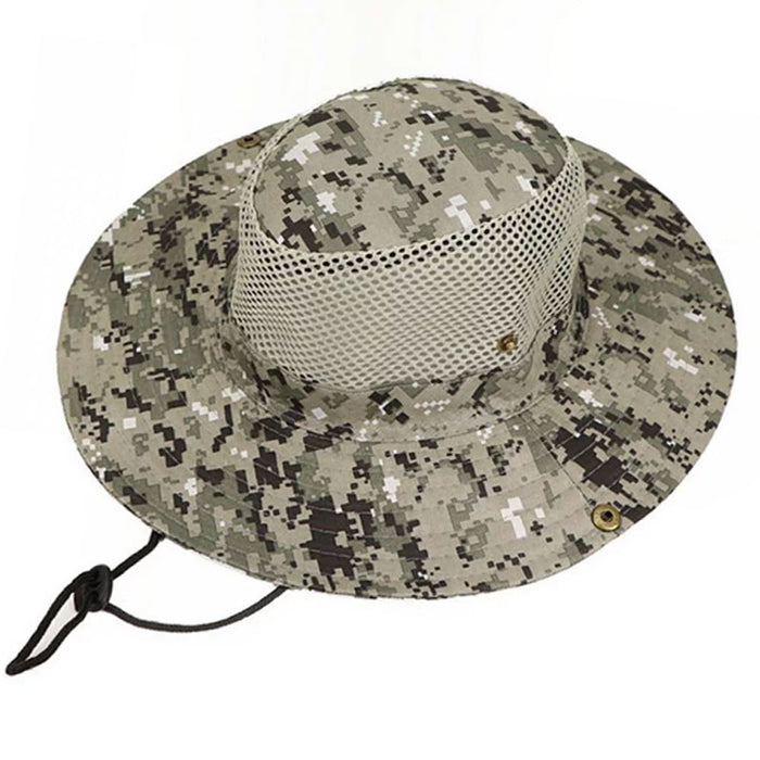 1 Digital Camo Boonie Bucket Hat Outdoor Fishing Hunting Snap Brim Mesh Army Cap