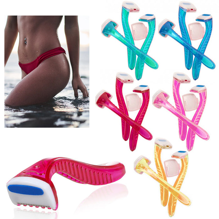 12 Pc Womens Bikini Line Razors Shave Brazilian Hair Shaver Trimmer Legs Arms !