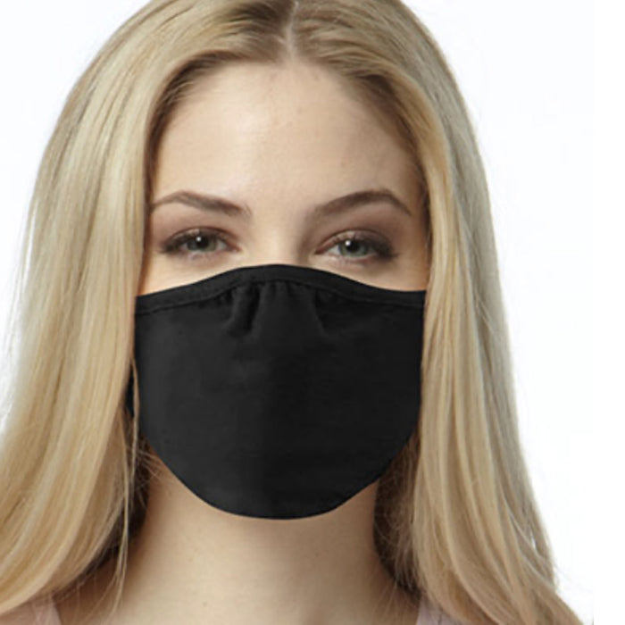 2 Pc Black Unisex Face Mask Reusable Washable Cover Mask Fashion Cloth Men Women