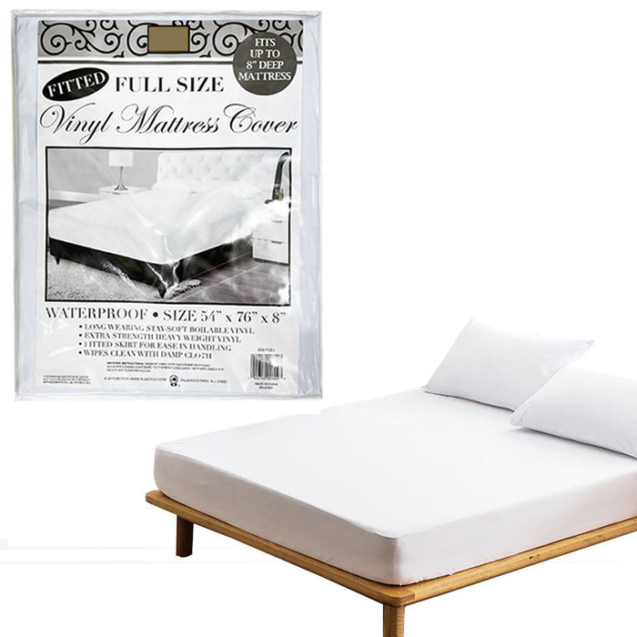 12 Full Size Bed Mattress Cover Plastic White Waterproof Bug Protector Mite Dust
