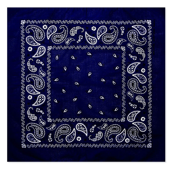 5 Pc Bandana Scarves Paisley Head Face Neck Gaiter Cover Wrap Scarf 100% Cotton